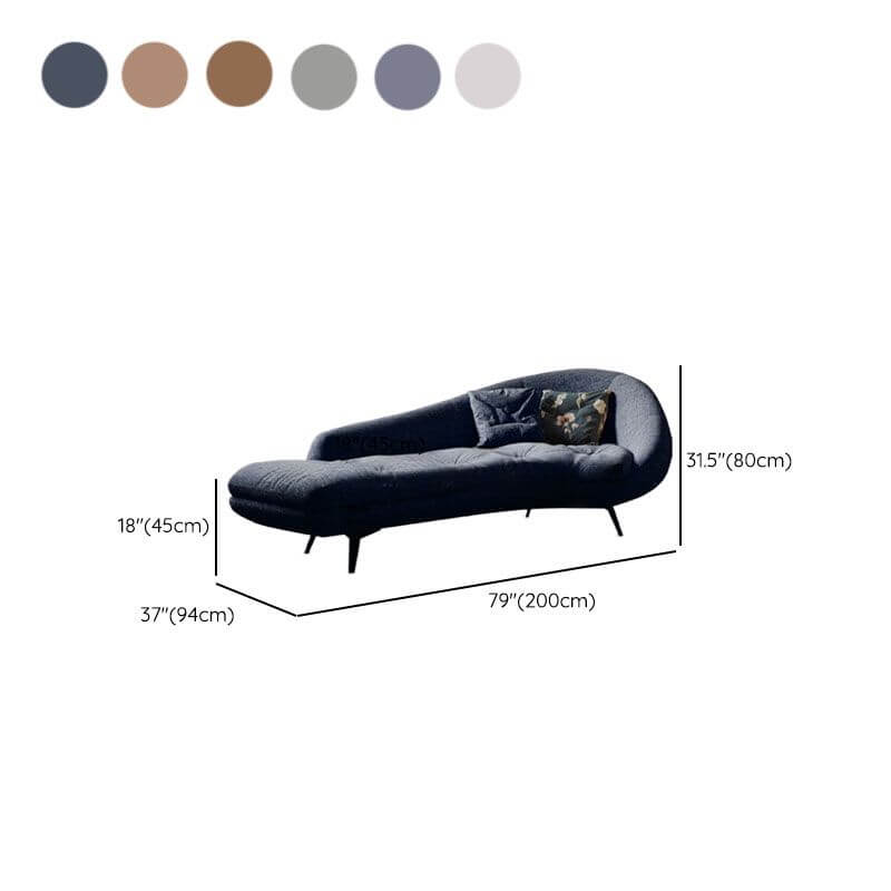 Stylish Gray Chaise Lounge Chair