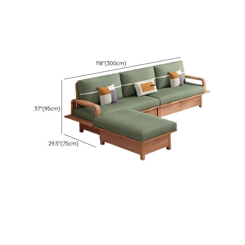 modern sofa with loose back