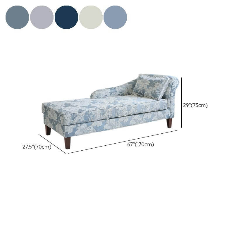 Comfortable floral chaise lounge for living room