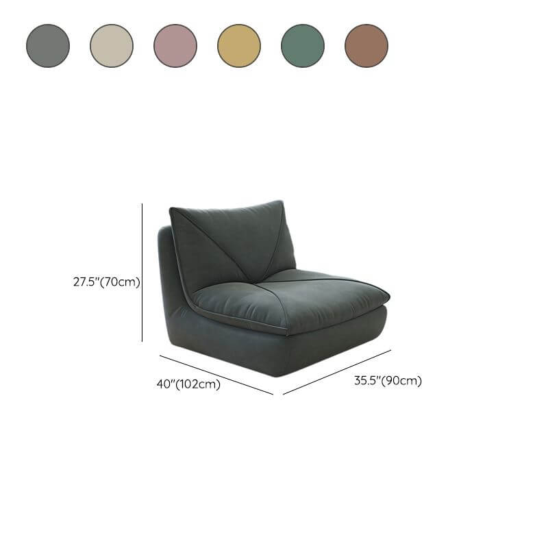 Elegant solid color bean bag chair in contemporary design