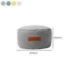 Stylish gray bean bag chair in living room