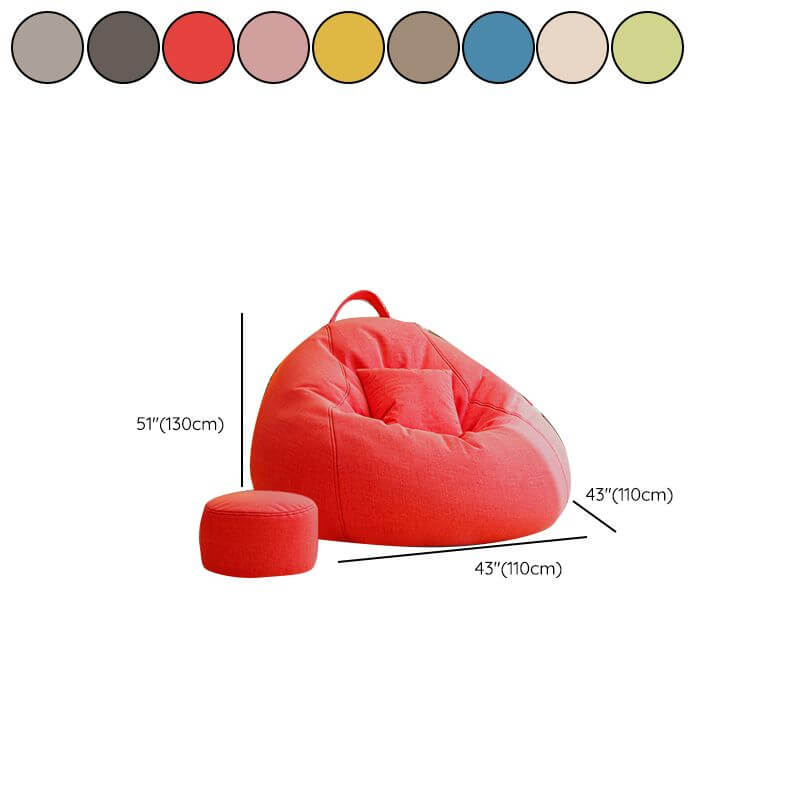 Pink oversized bean bag chair for playful decor