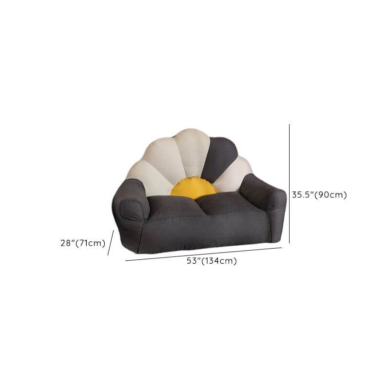 Cozy bean bag sofa for two