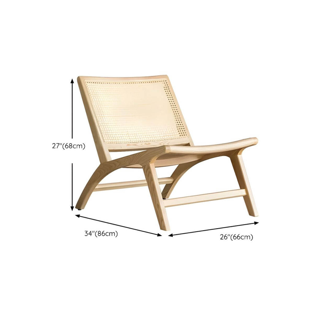 Natural wood recliner chair showcasing elegant design