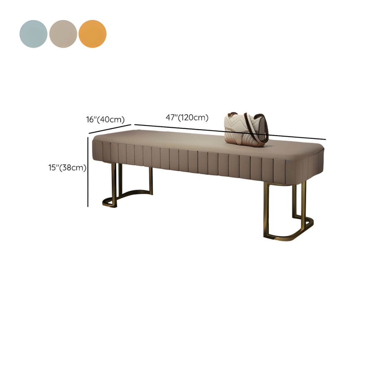 Stain-resistant upholstery ottoman