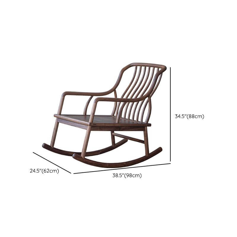 Elegant wooden rocking chair