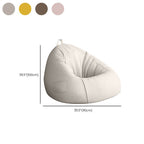 Yellow bean bag chair in a sunny room