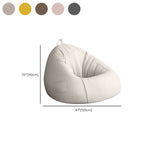 Standard beige bean bag chair dimensions