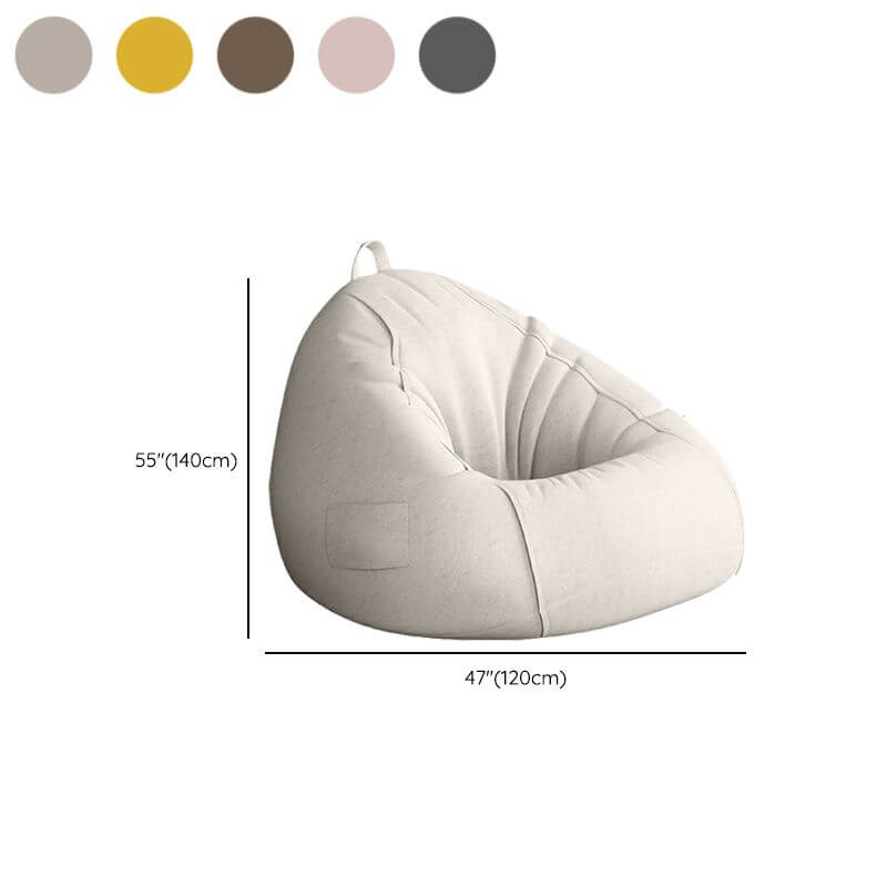 Standard beige bean bag chair dimensions