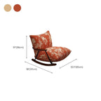 Close-up of Upholstered Fabric on Rocking Chair