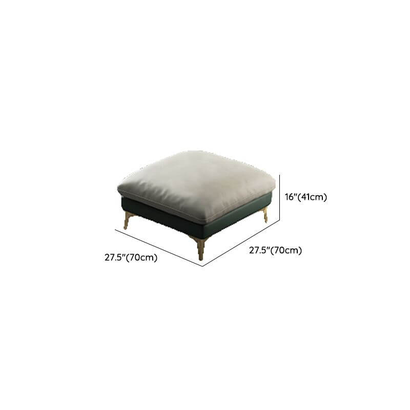 Stylish ottoman beside sofa