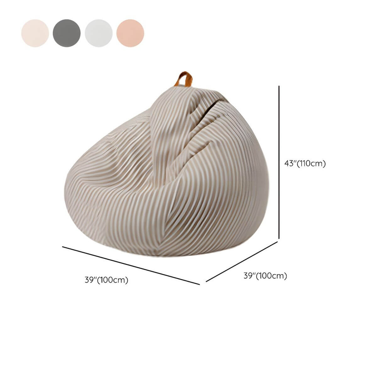 Stylish oversized bean bag chair