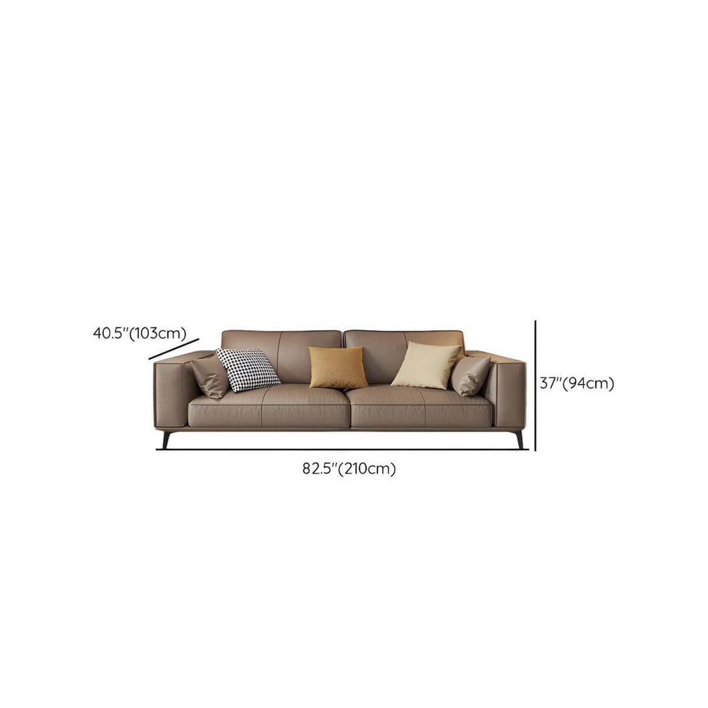 Contemporary leather sofa design