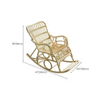 Indoor rocking chair with track arms