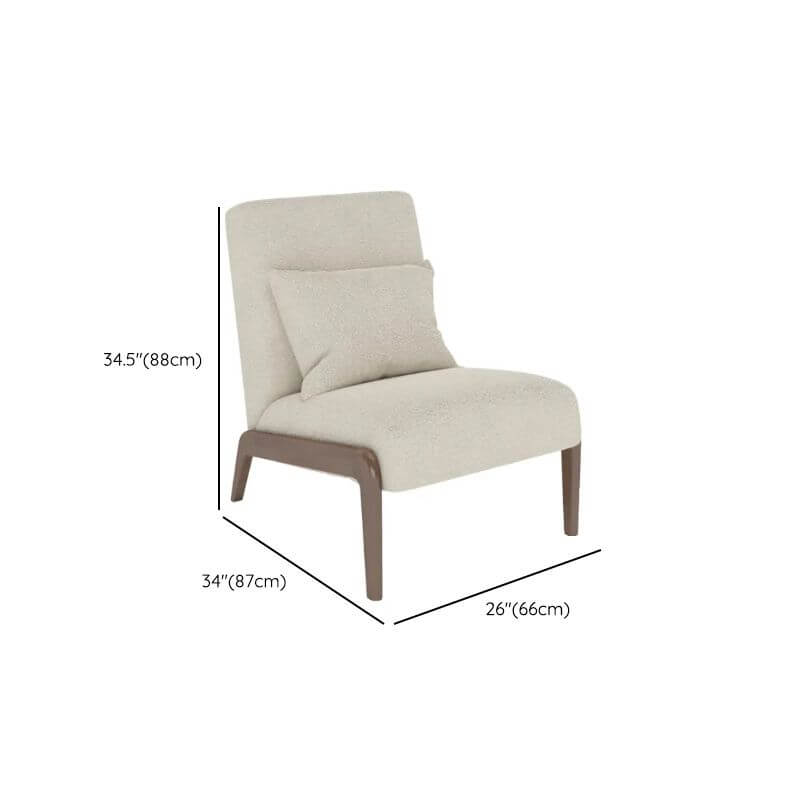 Comfortable white lounge chair