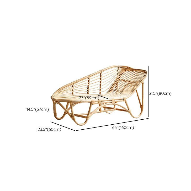 Compact Scandinavian recliner with storage