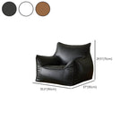 Auburn bean bag chair with armrests