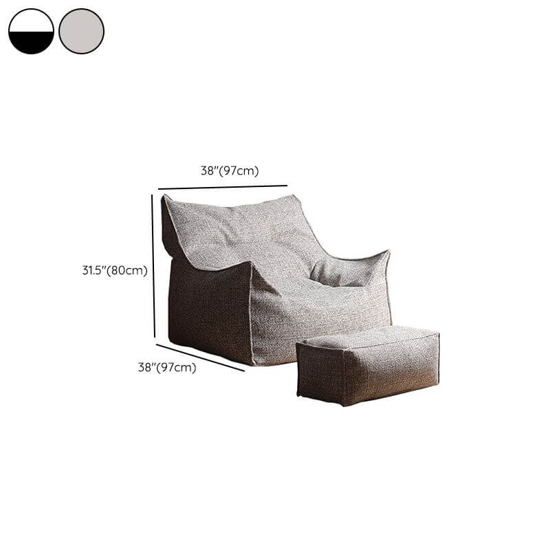 Versatile beige bean bag for gaming