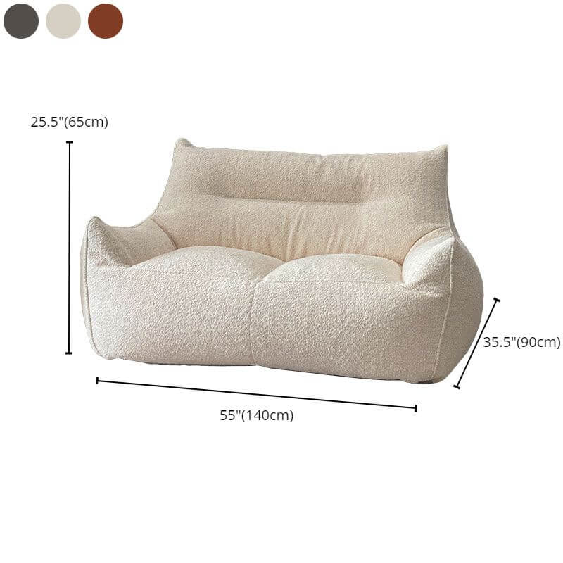Stylish modern living room with bean bag set