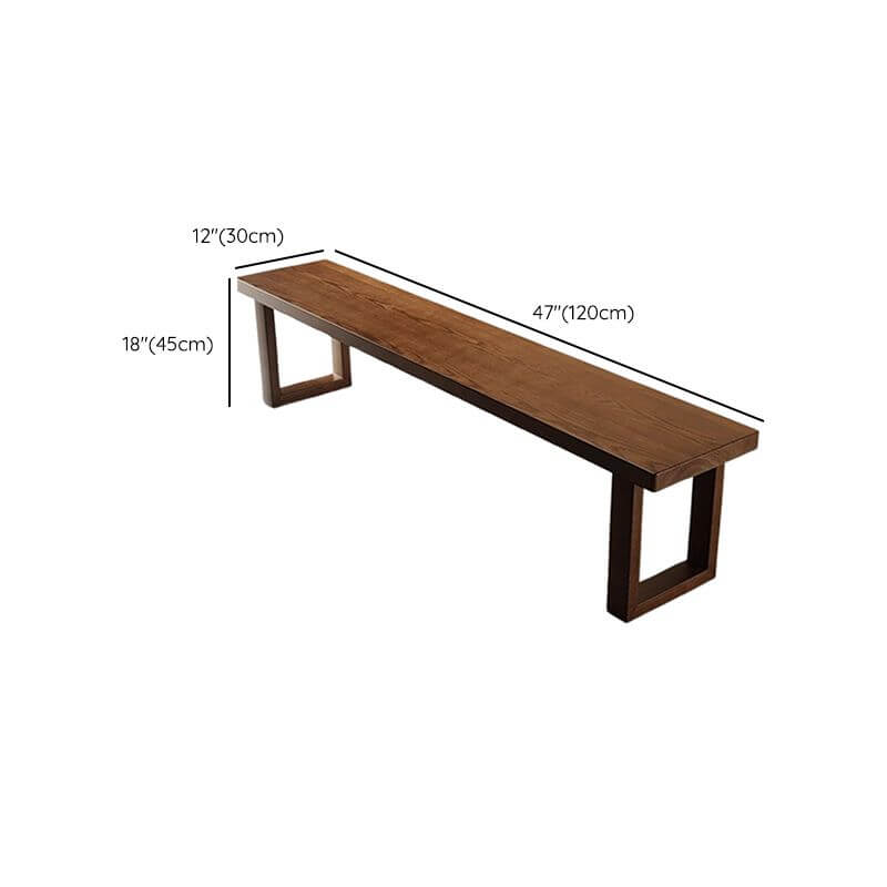 Non-upholstered minimalist bench ideal for modern decor
