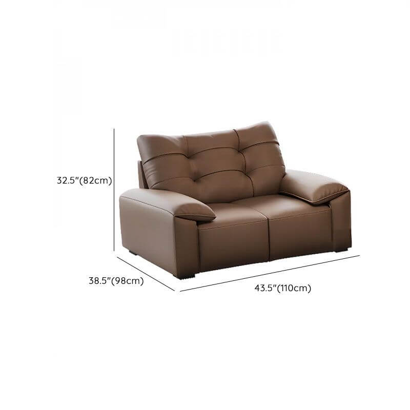 Sepia Sofa against a wall