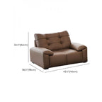 Sepia Sofa against a wall