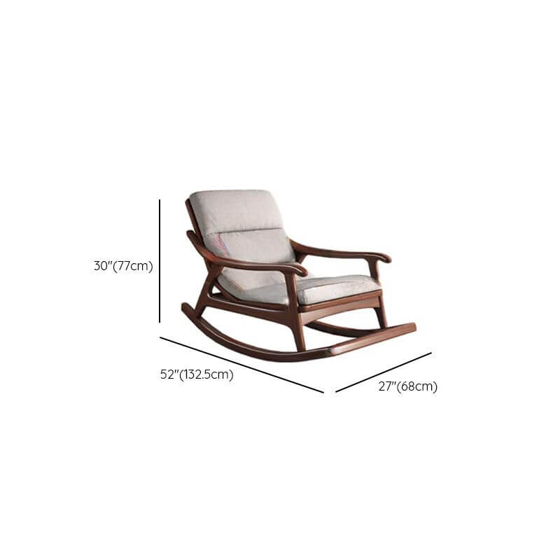 Rocking chair with padded comfort and style