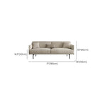 5-seater grey sofa with decorative pillows