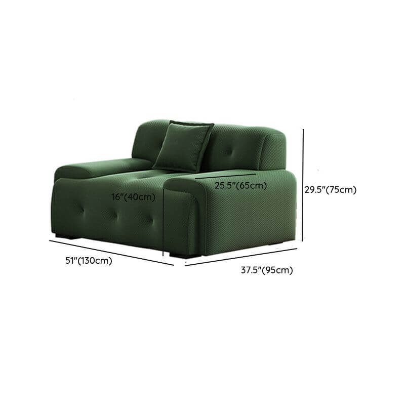 lime green sofa couch with pillows