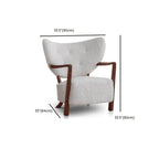 Simple Solid Color Arm Chair against a minimalist background