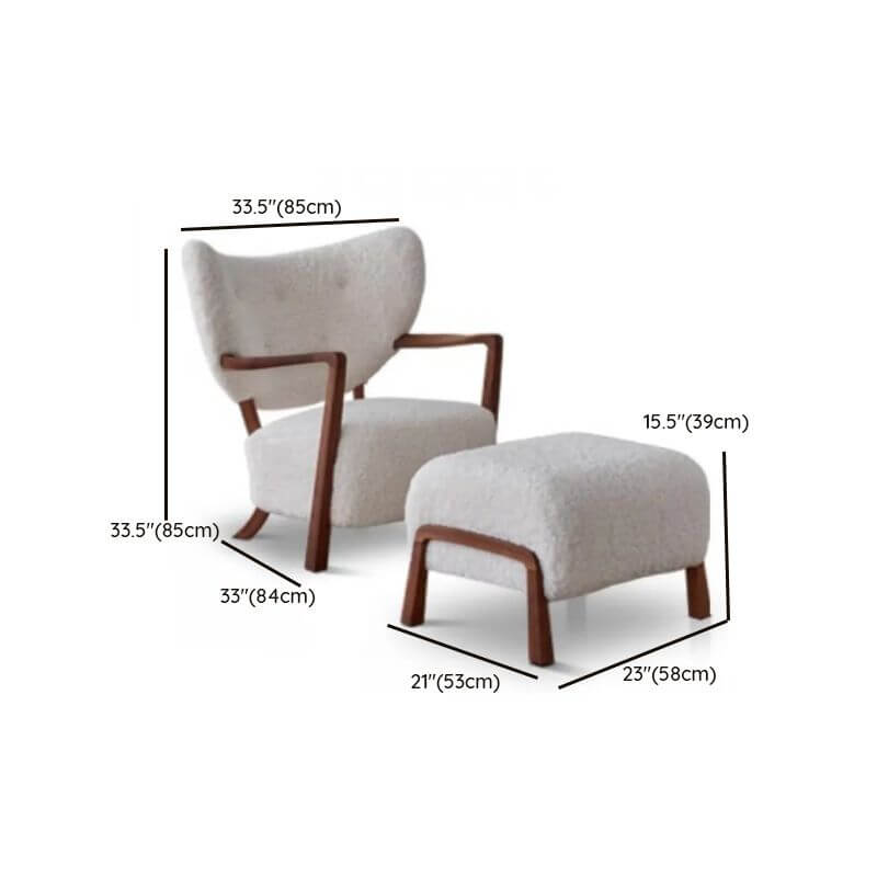 Modern living room featuring Simple Solid Color Arm Chair