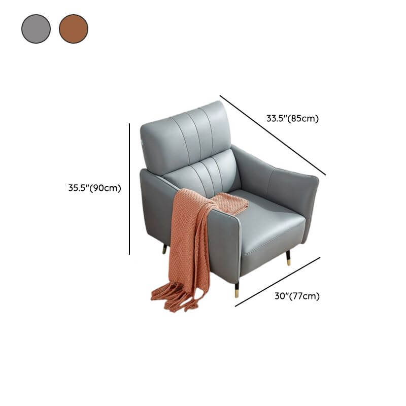 Comfortable Solid Color Arm Chair