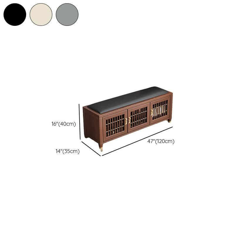 Elegant shoe bench for mudroom decor