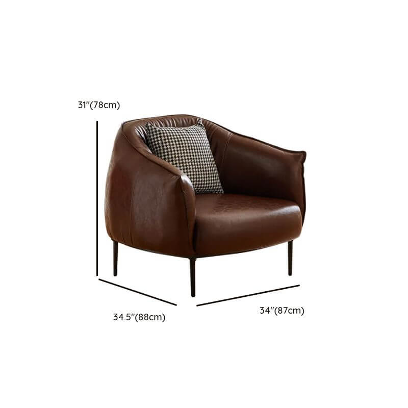 Mint green accent chair with ottoman