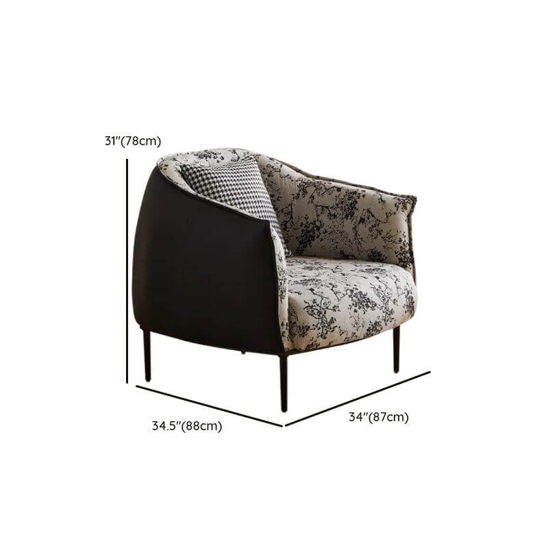 Elegant non-reclining accent chair