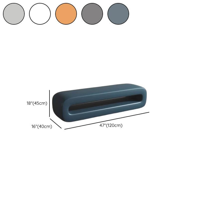 Dark Gray accent bench in modern living room