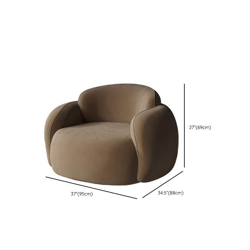 Durable Solid Color Arm Chair