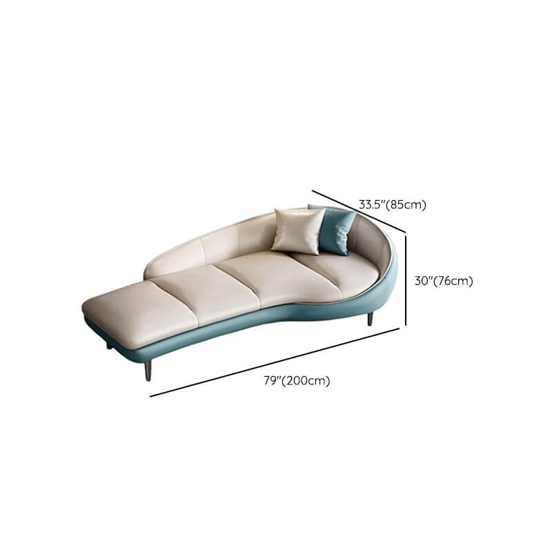 Wood frame of chaise lounge chair showing craftsmanship