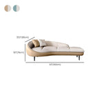 Elegant cream chaise lounge with pillows