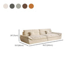 Dark gray modern sofa for three