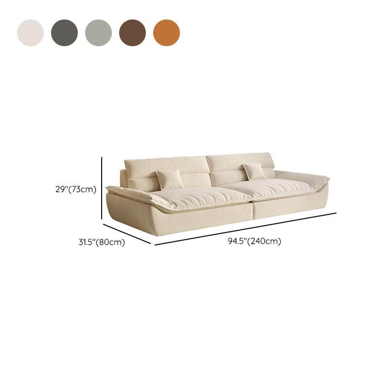 Dark gray modern sofa for three