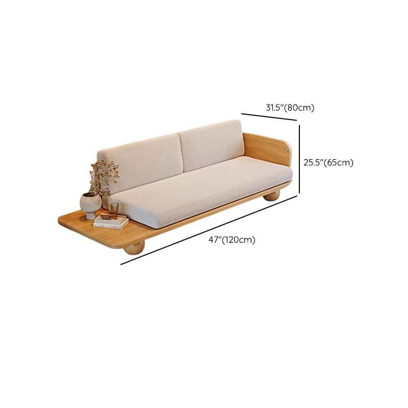 Sleek design off-white sofa