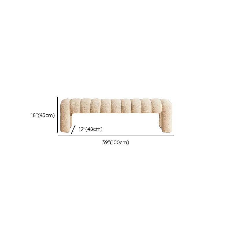 Elegant accent bench used as a decorative piece