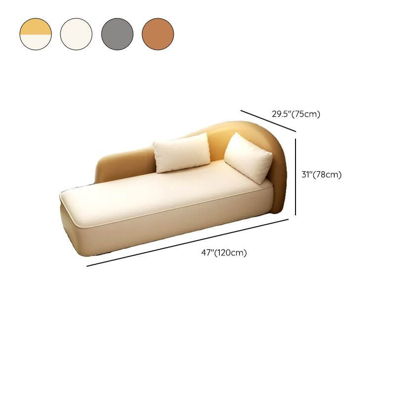 Oversized beige chaise lounge for comfort