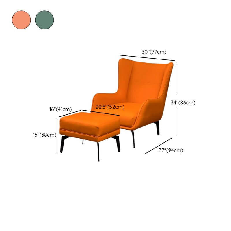 Stylish Reclining Wingback Chair with Cushion