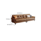 luxurious brown fabric couch