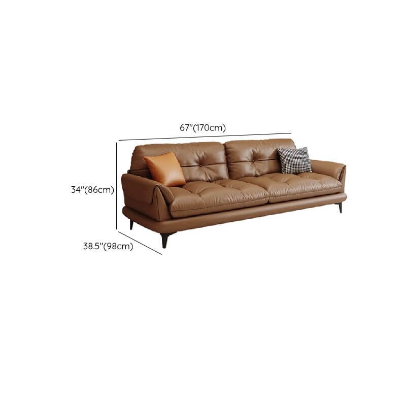brown sofa couch for 4 to 6 seats