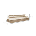 spacious three to five person sofa