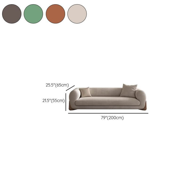 Stylish orange indoor bench seat with backrest