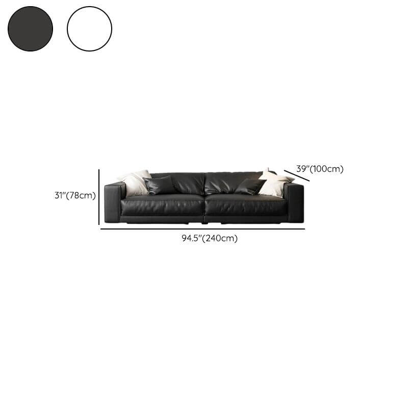 Spacious sofa perfect for gatherings